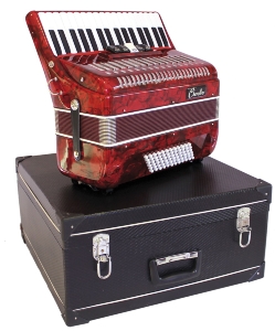 ACCORDEON 72 B 34 cles - Couleur ROUGE Marbre